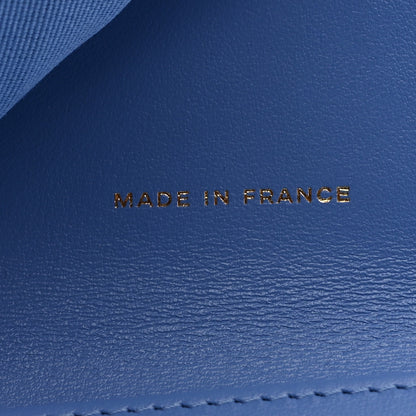 Chanel Caviar Quilted Compact Flap Wallet Blue 7 of 8