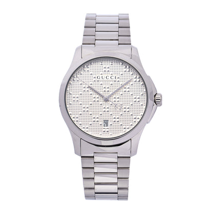Gucci Stainless Steel 38mm G-Timeless Diamante Quartz Watch 1 of 6
