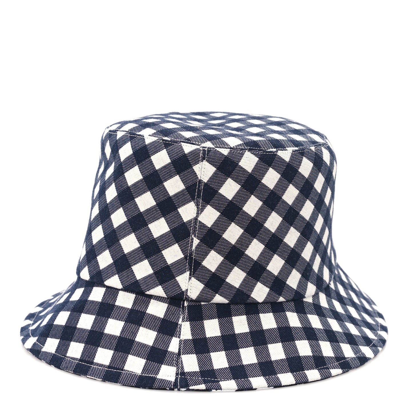Gingham Reversible Teddy-D Brim Bucket Hat 57 Black White