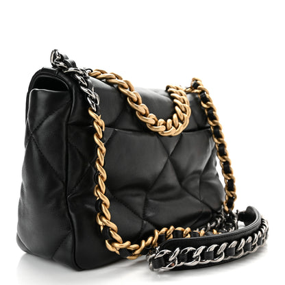 Chanel Lambskin Quilted Medium Chanel 19 Flap Black 3 of 11