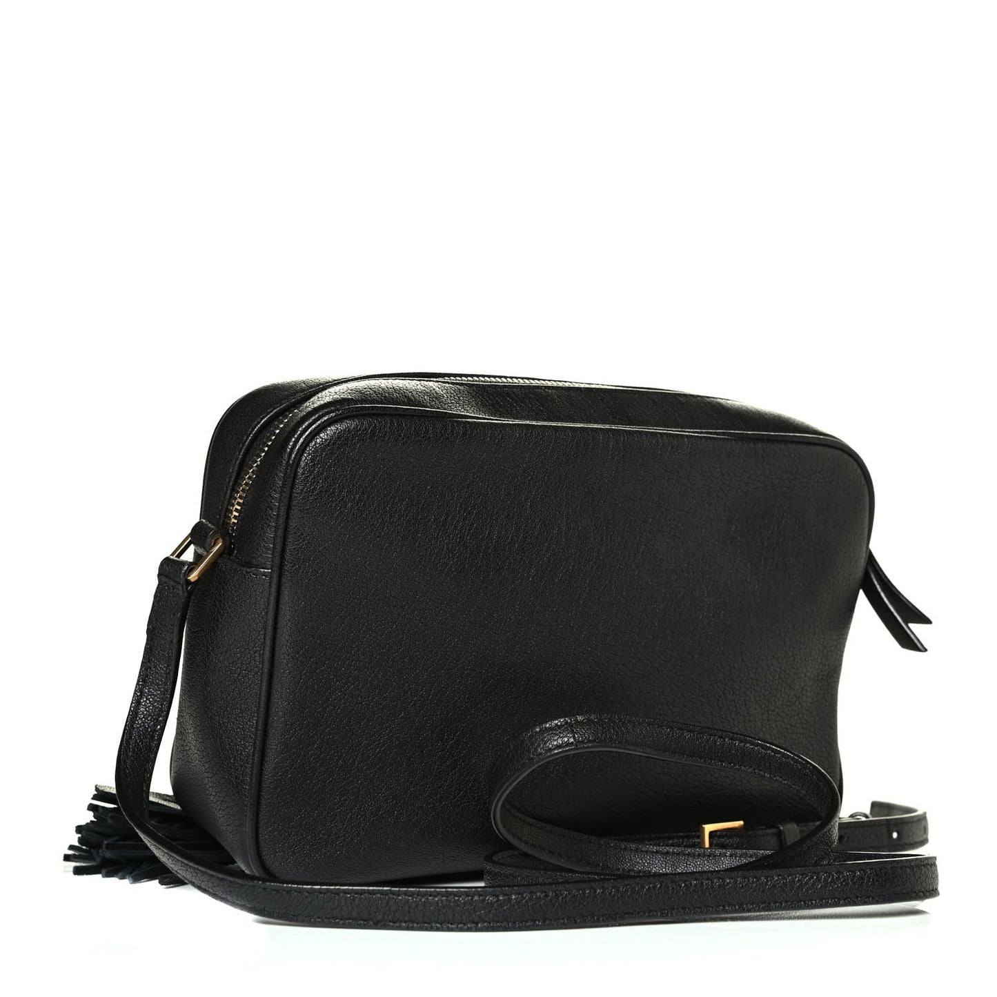 Lambskin Monogram Small Lou Camera Bag Black