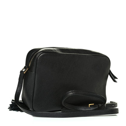 Saint Laurent Lambskin Monogram Small Lou Camera Bag Black 2 of 4