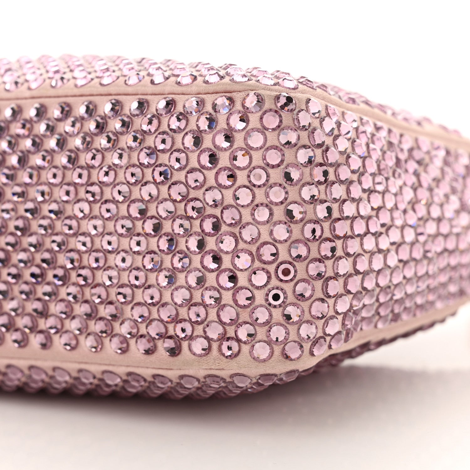 Prada Satin Crystal Mini Re-Edition 2000 Bag Alabastro 10 of 13
