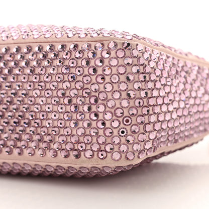 Prada Satin Crystal Mini Re-Edition 2000 Bag Alabastro 10 of 13