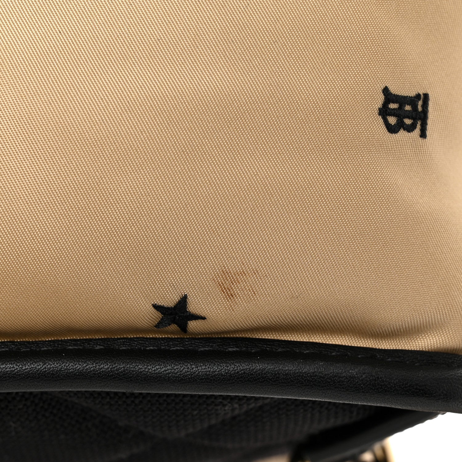 Burberry Econyl TB Logo Star Embroidered Kids Backpack Black Beige 15 of 15