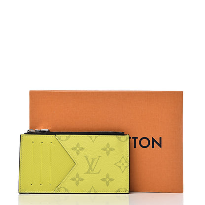 Louis Vuitton Monogram Taiga Coin Card Holder Yellow 7 of 7
