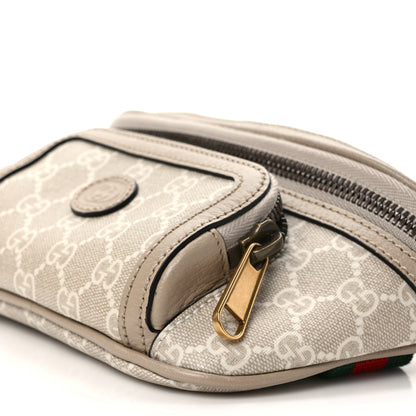 Gucci GG Supreme Monogram Textured Calfskin Web Retro Interlocking G Belt Bag Beige Mystic White Oatmeal 9 of 9