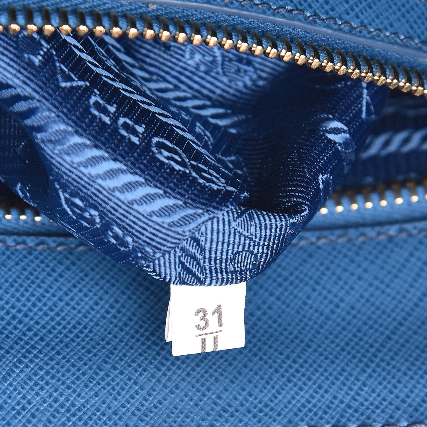 Prada Saffiano Large Galleria Double Zip Tote Cobalto 8 of 11