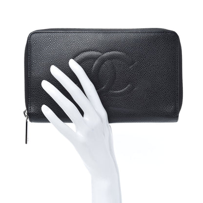 Chanel Caviar Timeless Travel Zip Wallet Black 2 of 6