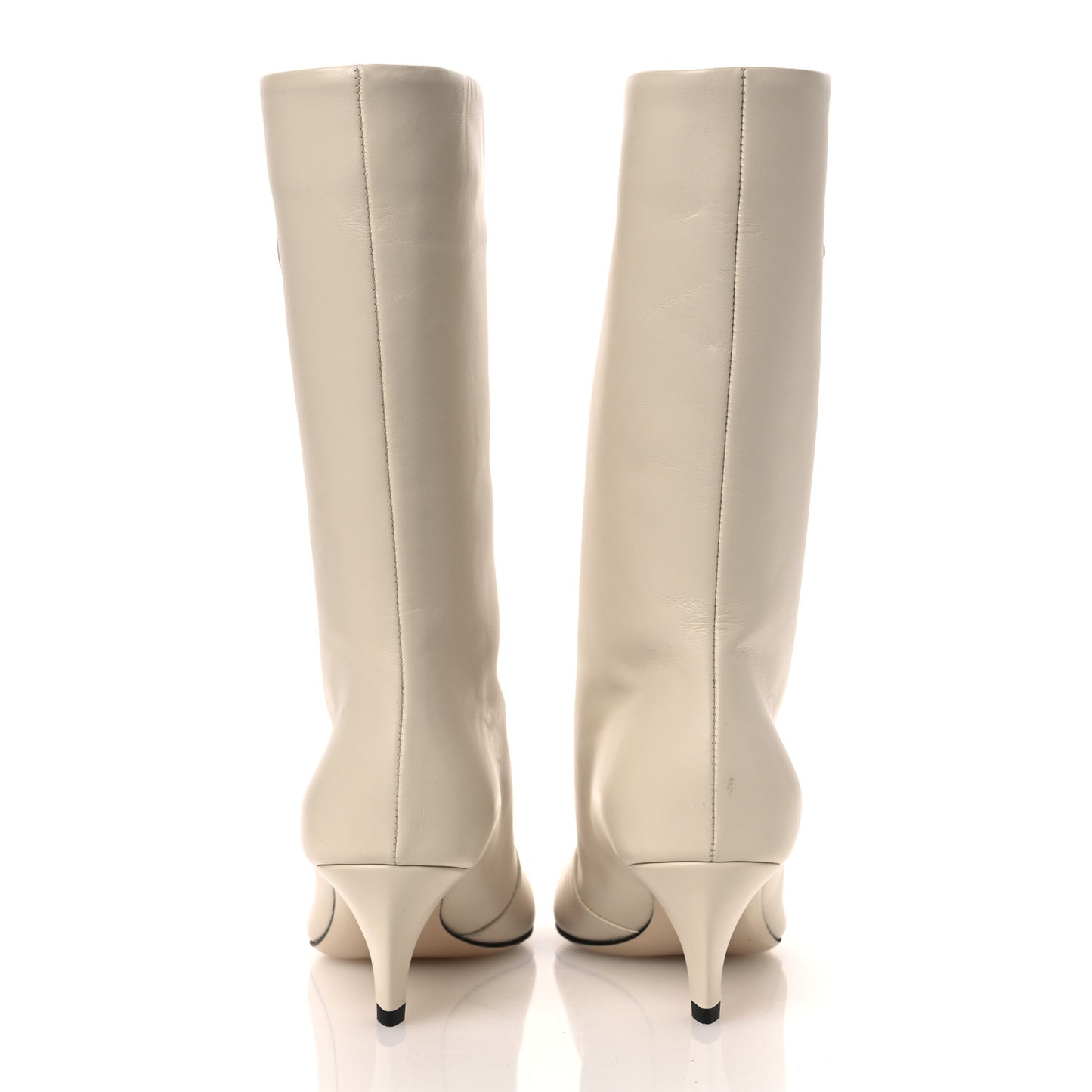 Vitello Karligraphy Logo FF Ankle Boots 35 White