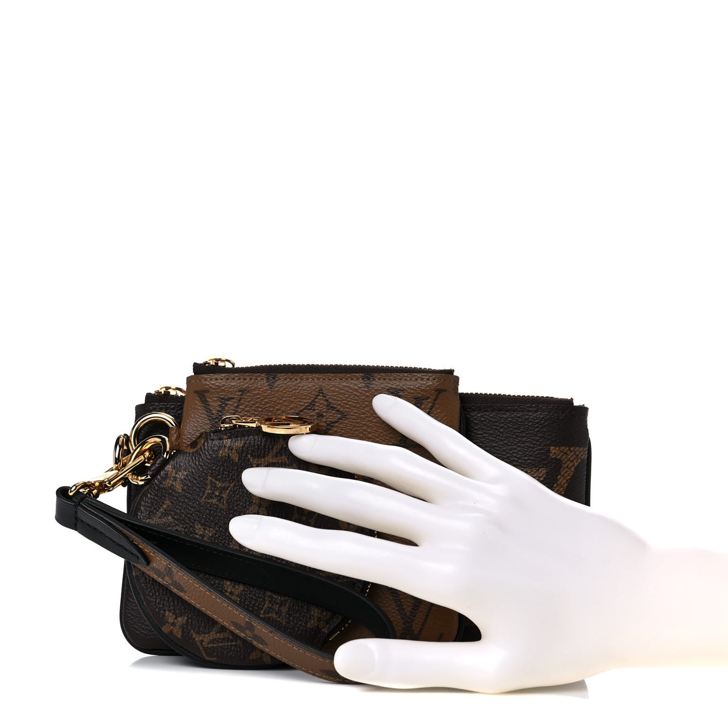 Reverse Monogram Giant Trio Pouch