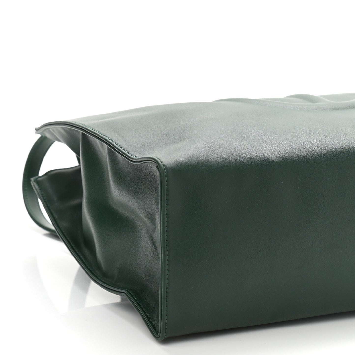 Vegan Leather Medium Shopping Bag Dark Olive