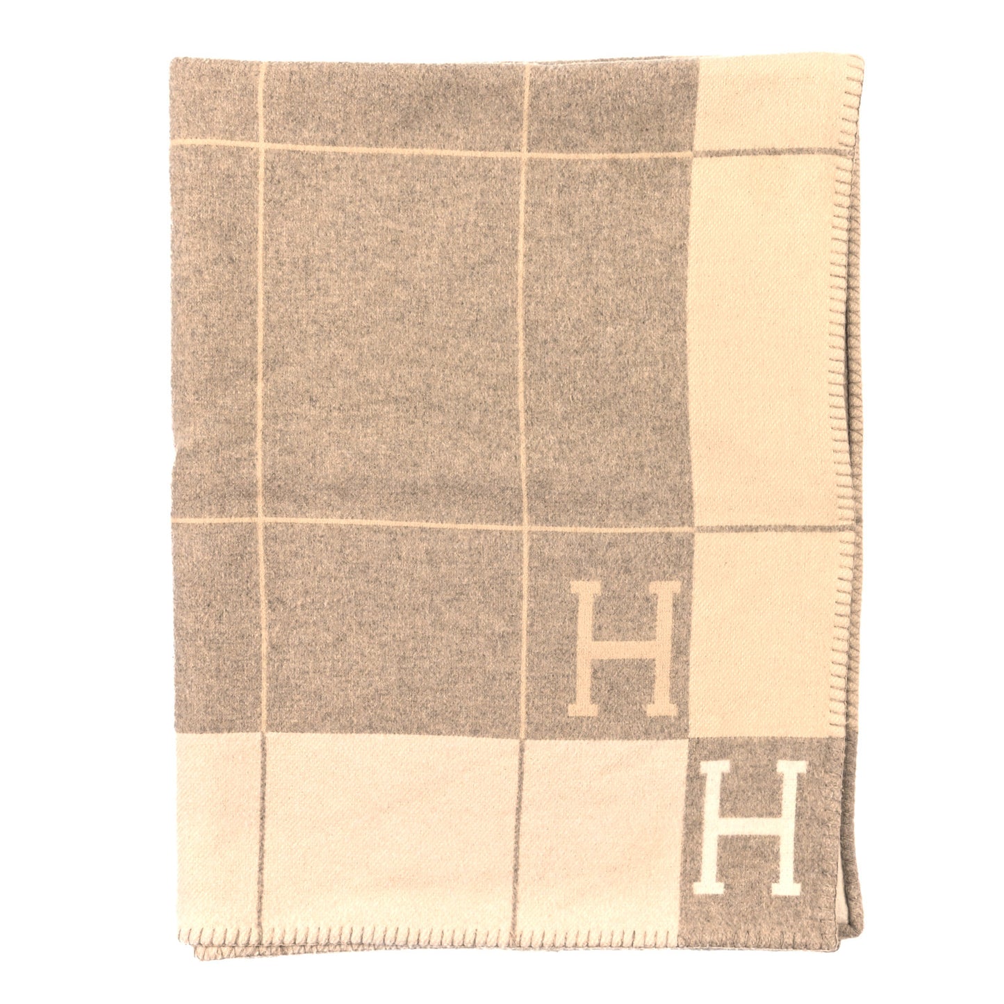 Wool Cashmere Avalon III Blanket Coco Camomille