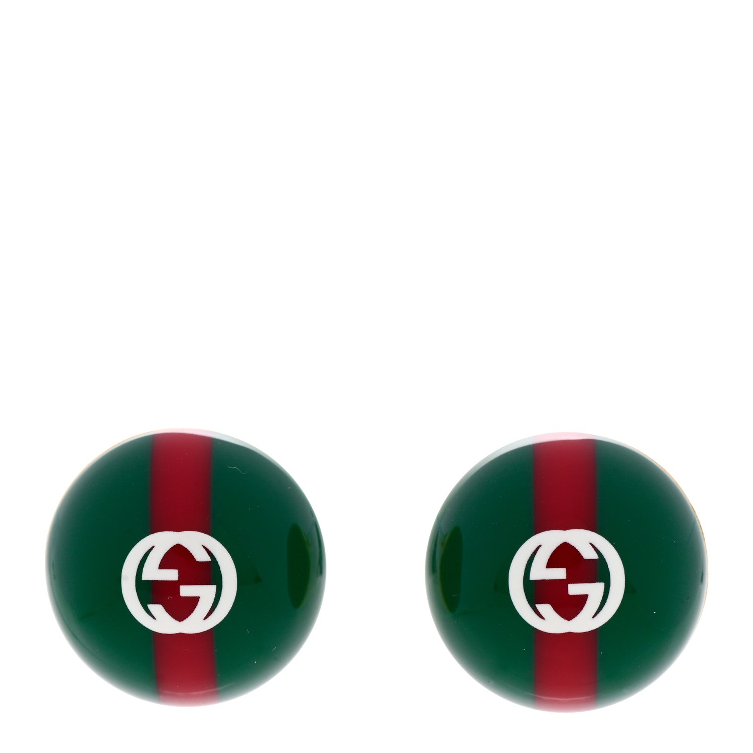 Gucci Resin Web Stud Earrings 1 of 4