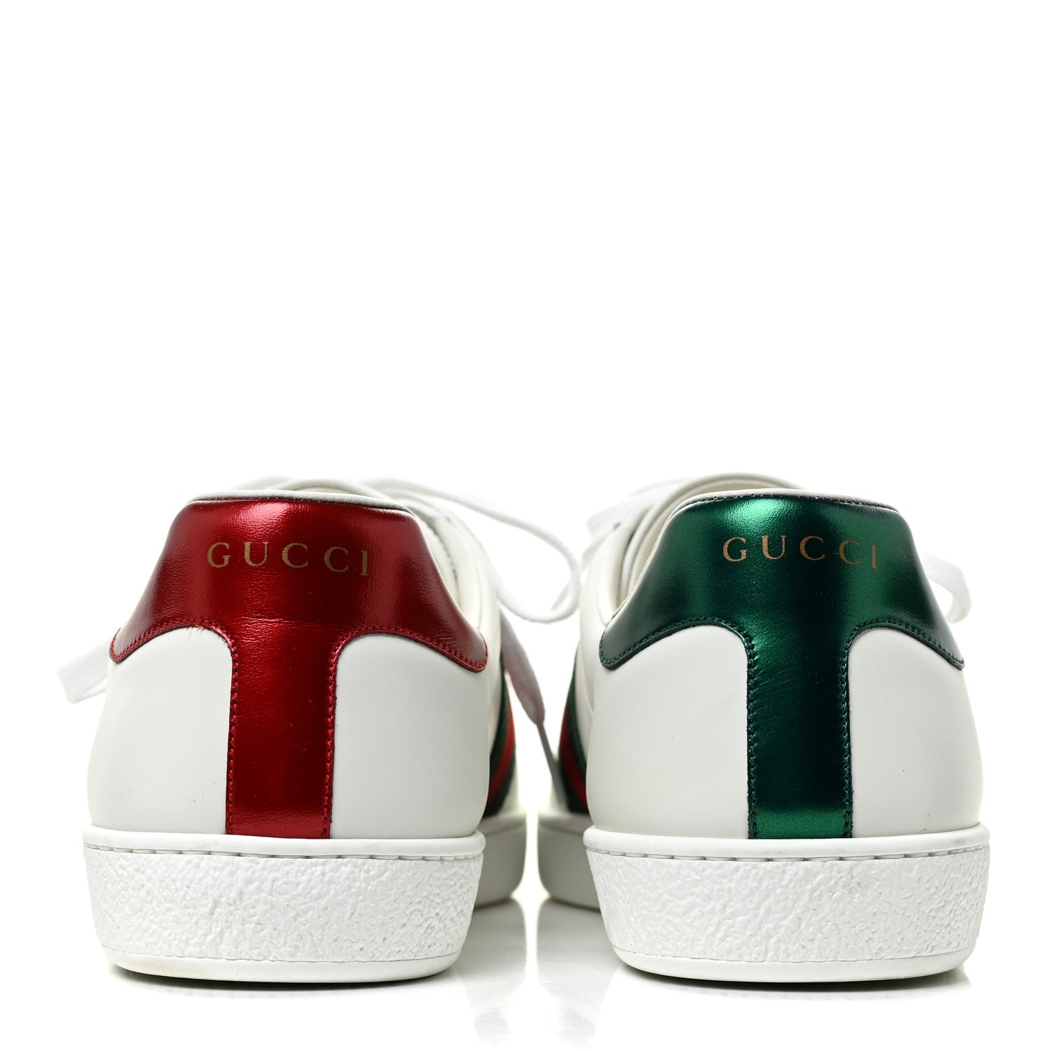 Gucci Calfskin Web Mens Gucci Band Ace Sneakers 8.5 White 4 of 10