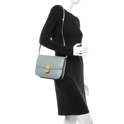 Celine Liege Calfskin Medium Classic Box Flap Bag Storm 2 of 7