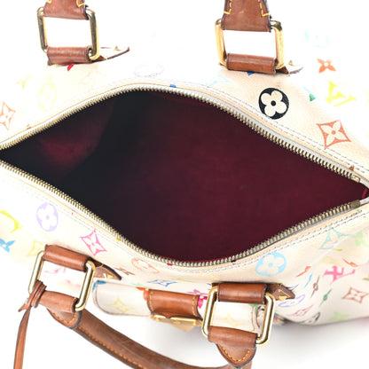 Louis Vuitton Monogram Multicolor Speedy 30 White 4 of 10