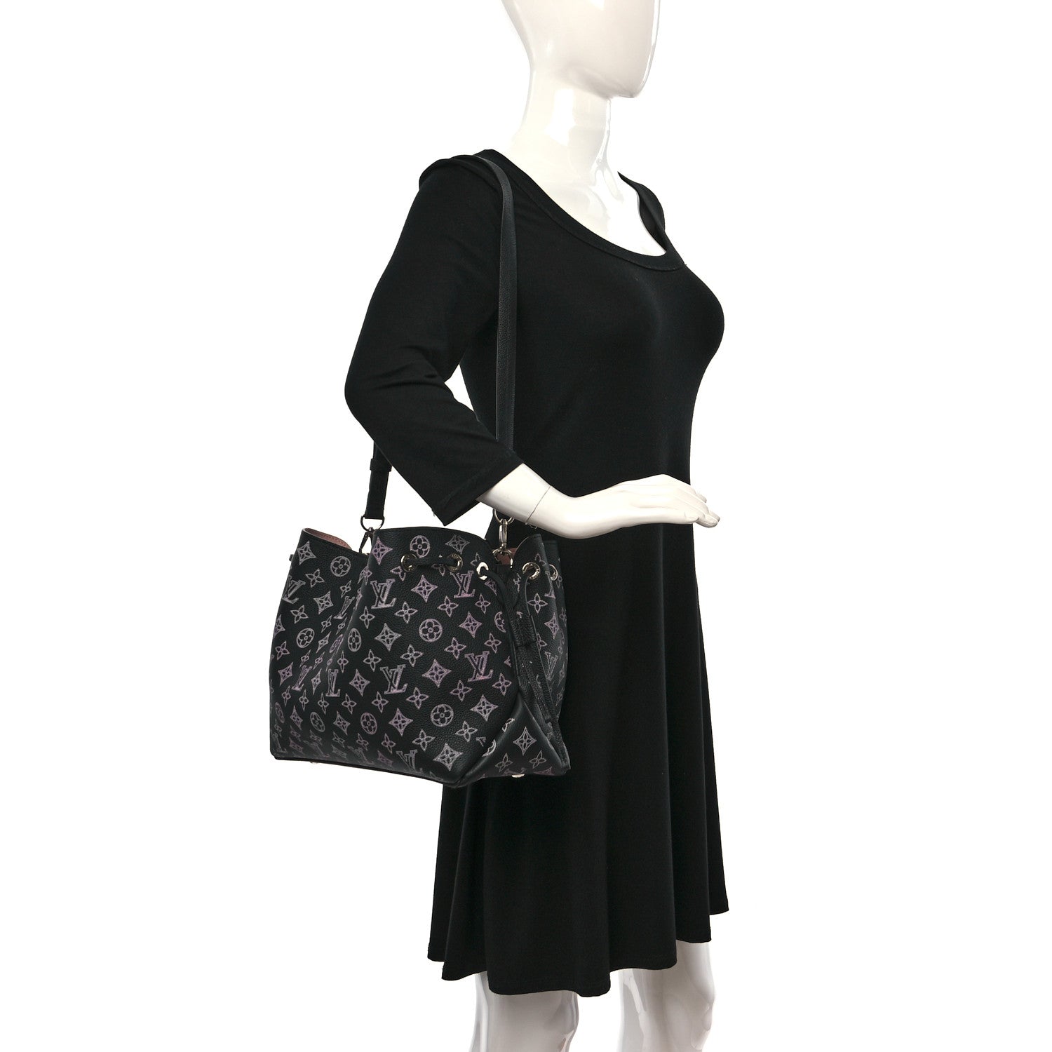 Louis Vuitton Mahina Flight Mode Bella Tote Black 2 of 8