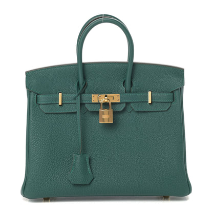 Hermes Togo Birkin 25 Malachite 1 of 11