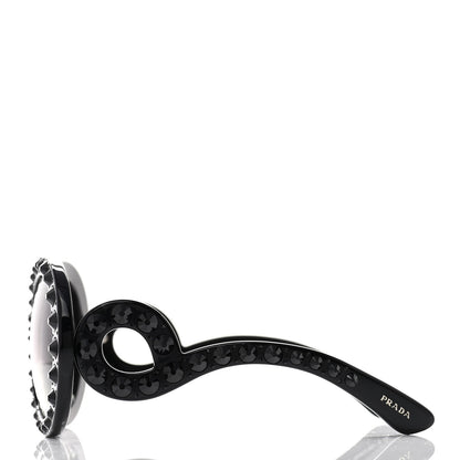 Prada Crystal Baroque Sunglasses SPR 31P Black 3 of 6