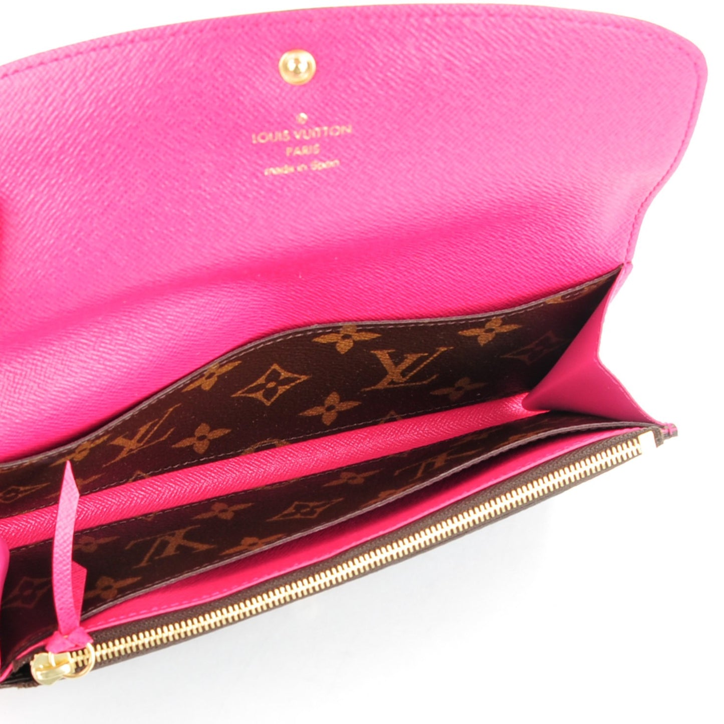 Monogram Emilie Wallet Hot Pink