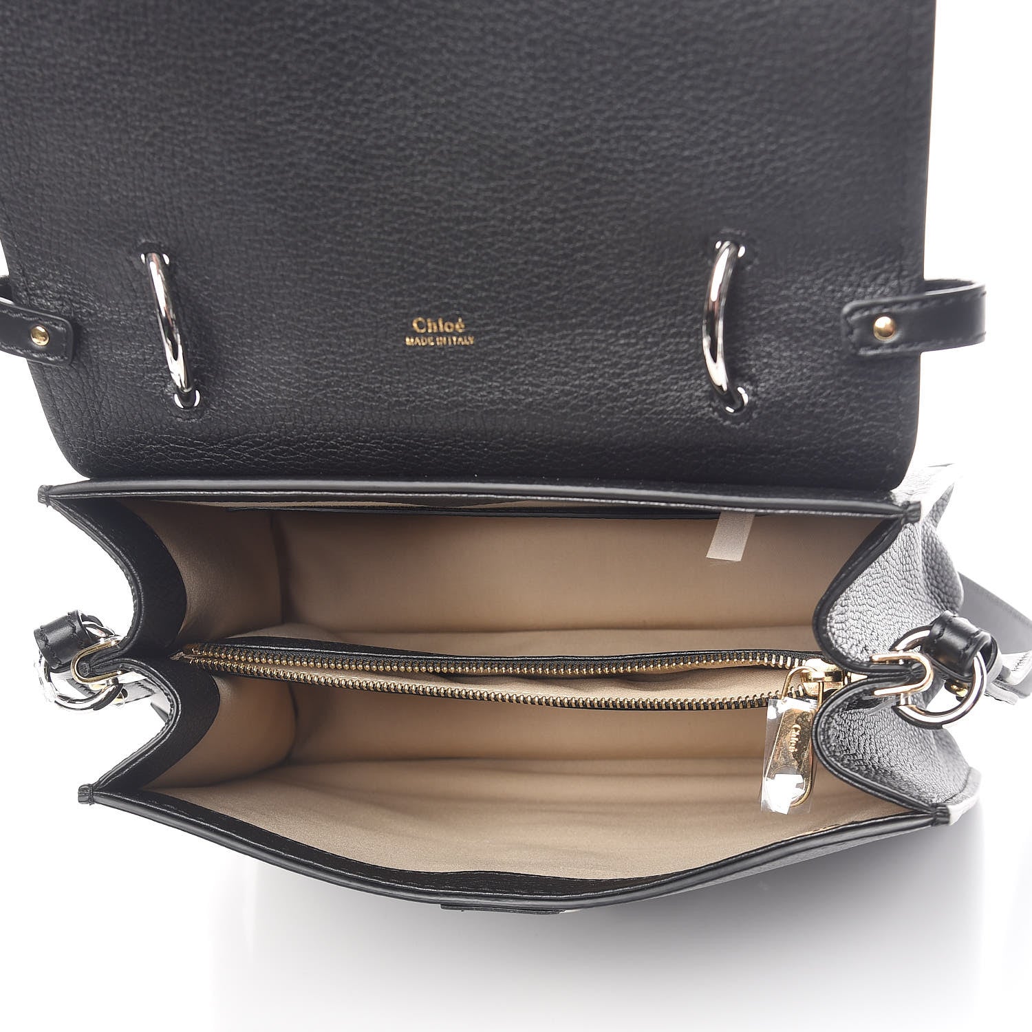 Chloe Grained Calfskin Medium Aby Day Shoulder Bag Black 6 of 11