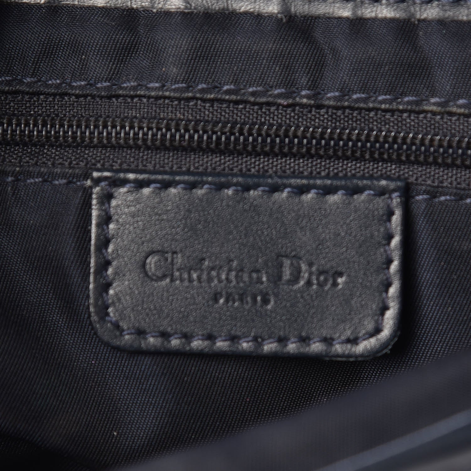 Christian Dior Monogram Saddle Bag Blue 8 of 9