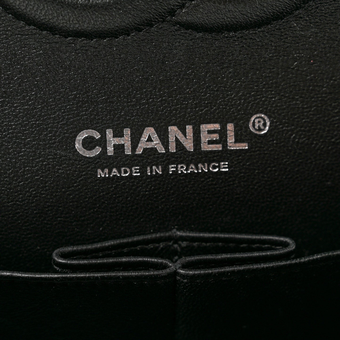 Canvas Floral Printed Quilted Medium Double Flap Black White