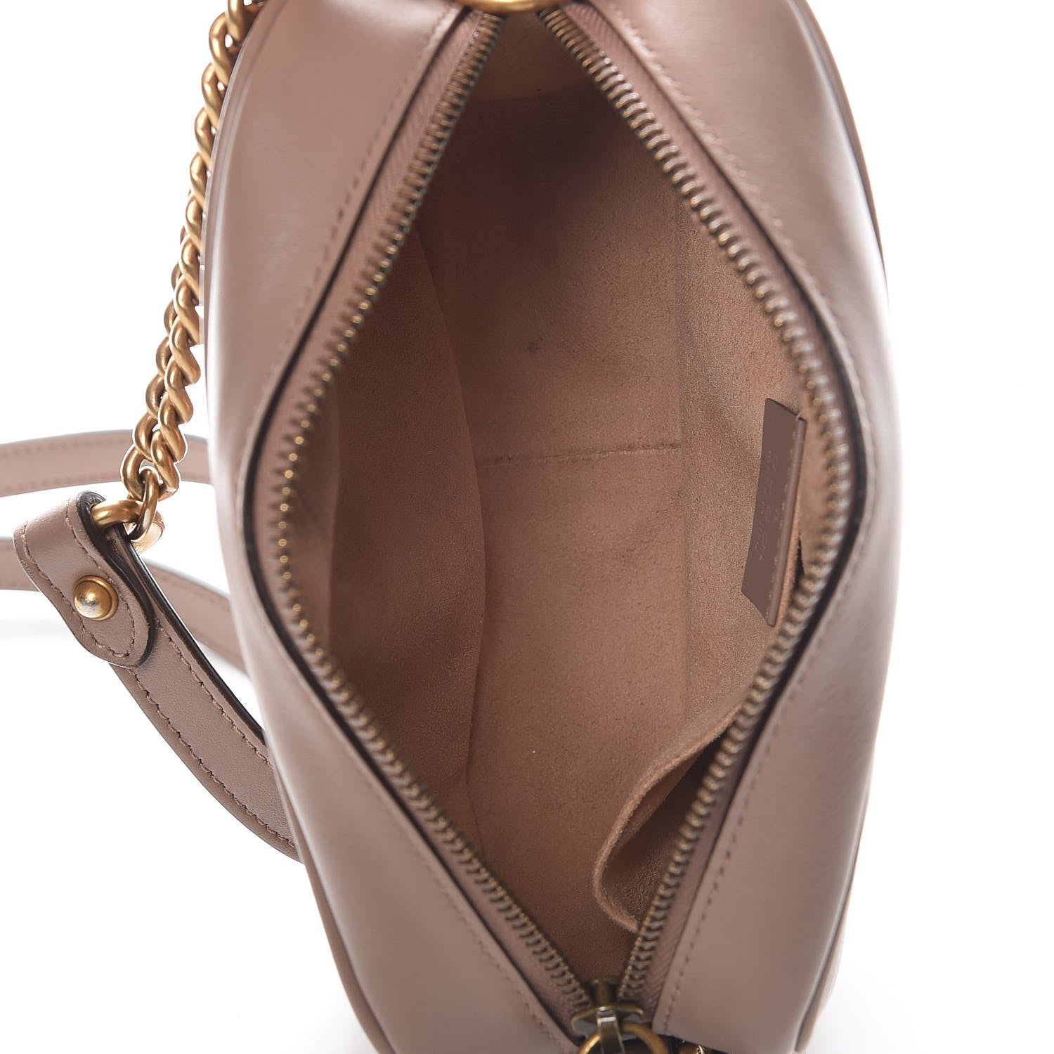 Gucci Calfskin Matelasse Mini GG Marmont Chain Shoulder Bag Nude 5 of 8