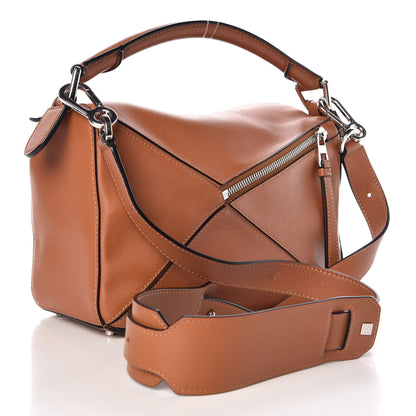 Loewe Calfskin Small Puzzle Bag Tan 3 of 8