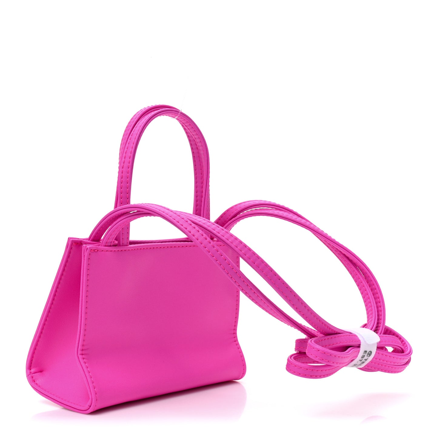 Vegan Leather Small Shopping Bag Azalea