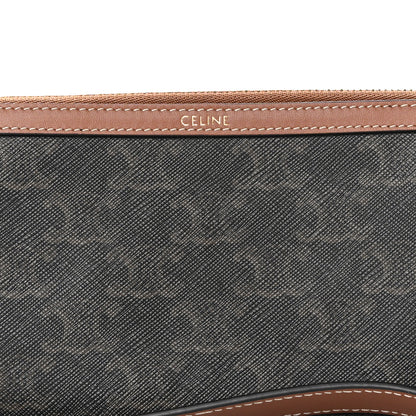 Celine Triomphe Calfskin Long Pouch With Strap Tan 8 of 8