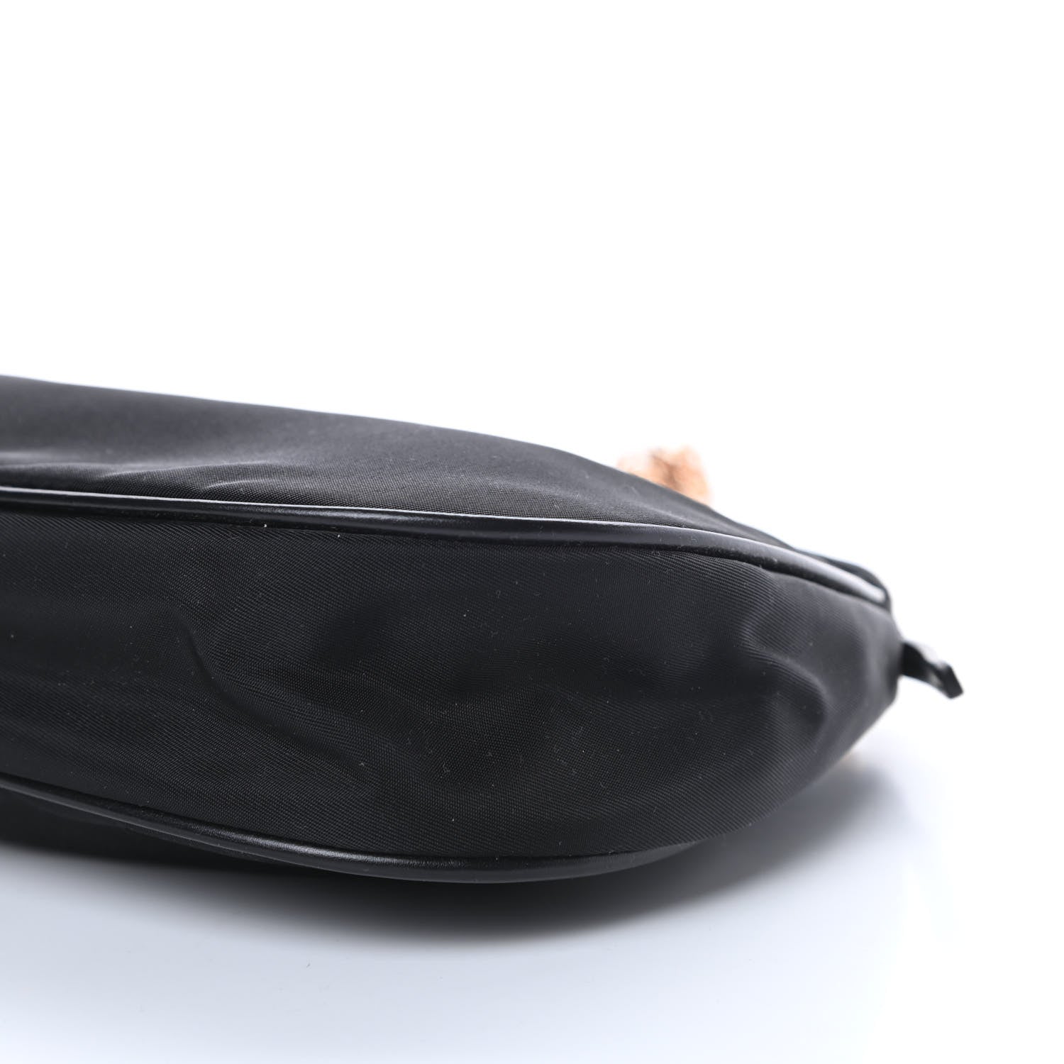 Prada Tessuto Nylon Chain Shoulder Bag Black 10 of 13