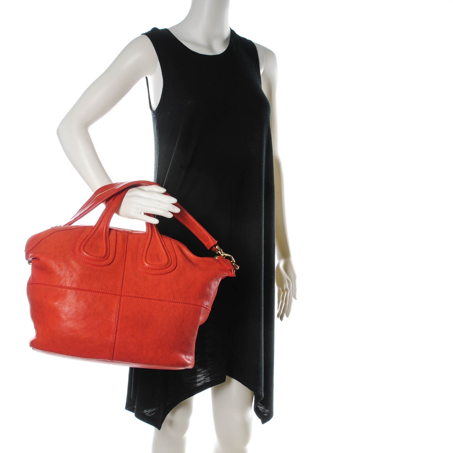 Givenchy Sugar Grained Goatskin Medium Nightingale Red 2 of 9