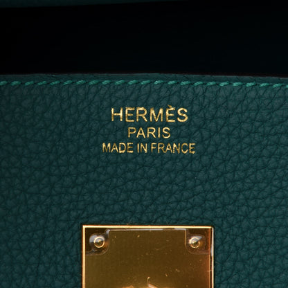 Hermes Togo Birkin 35 Malachite 6 of 11