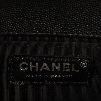 Chanel Caviar Quilted Medium Boy Flap So Black 6 of 7