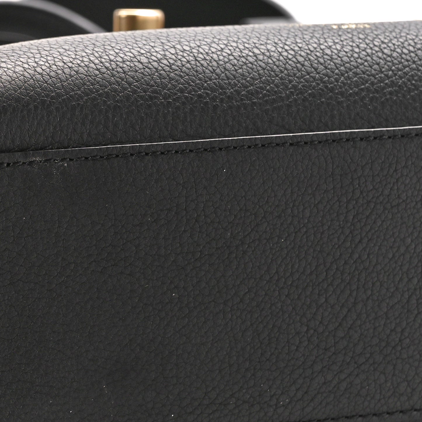Calfskin Lock & Go Tote Black