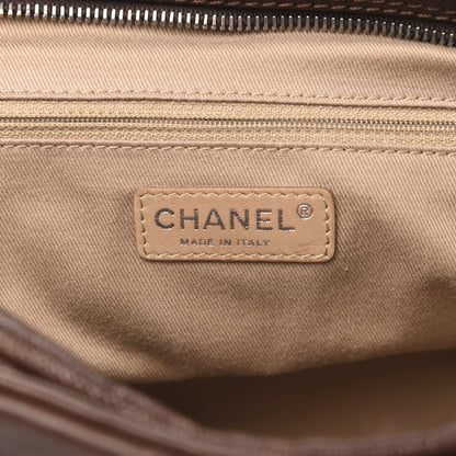 Chanel Calfskin Diamond Stitch Small Tote Dark Brown 5 of 11