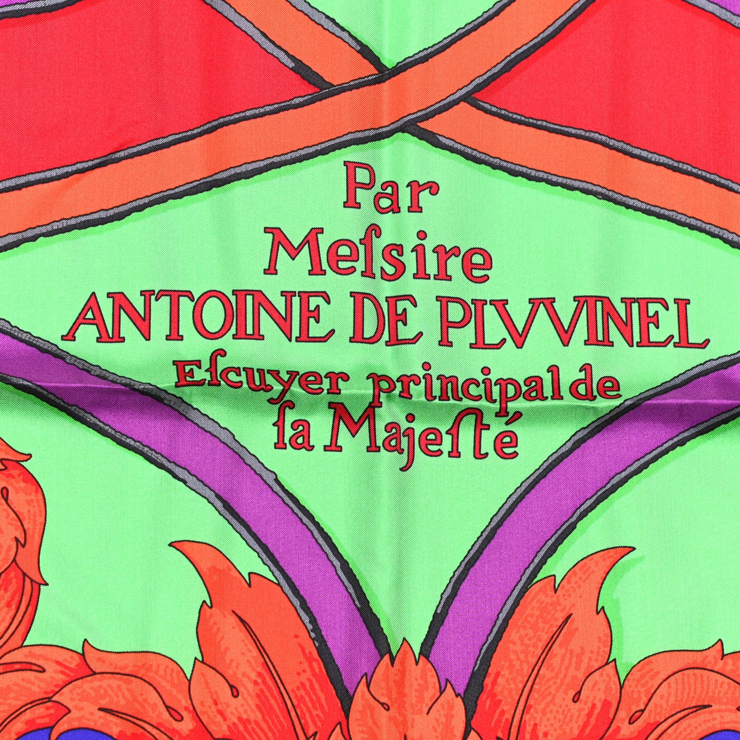 Silk L'Instruction Du Roy Scarf 140