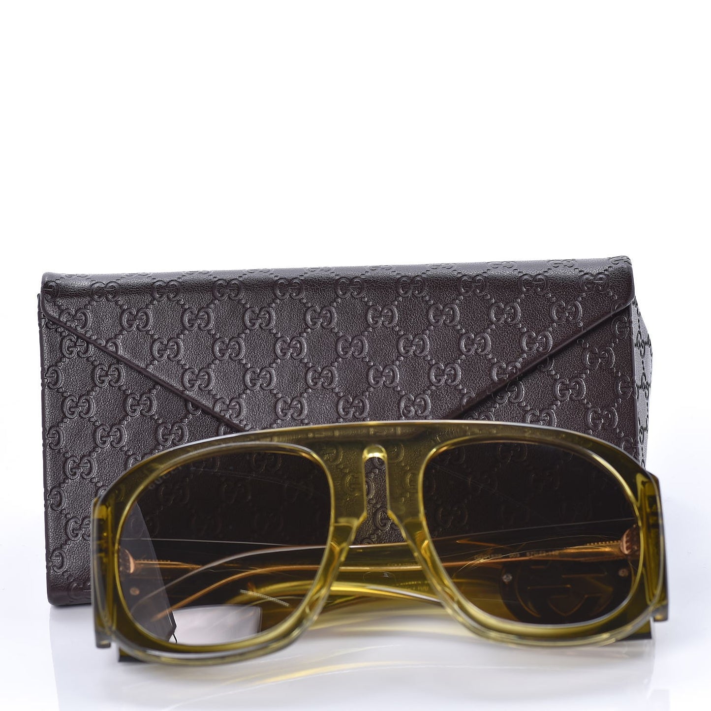 Oversized Aviator Sunglasses GG0152S Yellow