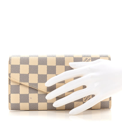 Louis Vuitton Damier Azur Sarah Wallet NM 2 of 8