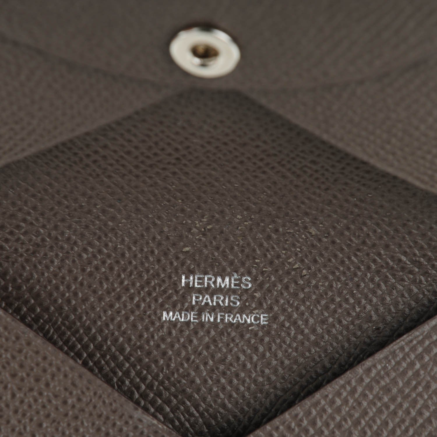 Hermes Epsom Calvi Card Case Etain 5 of 7