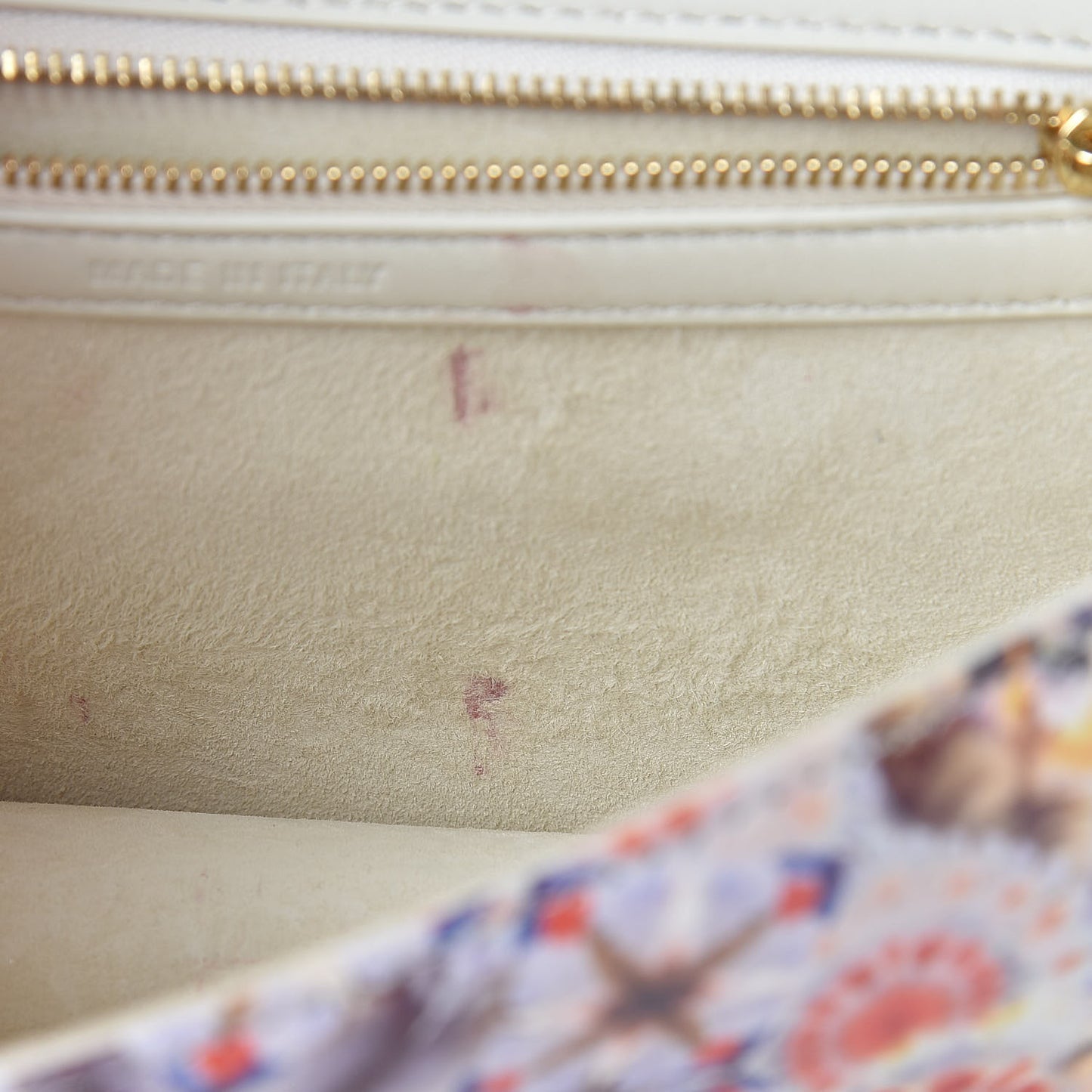 Calfskin Printed Small KaleiDiorscopic Diorama Flap Bag Latte Multicolor