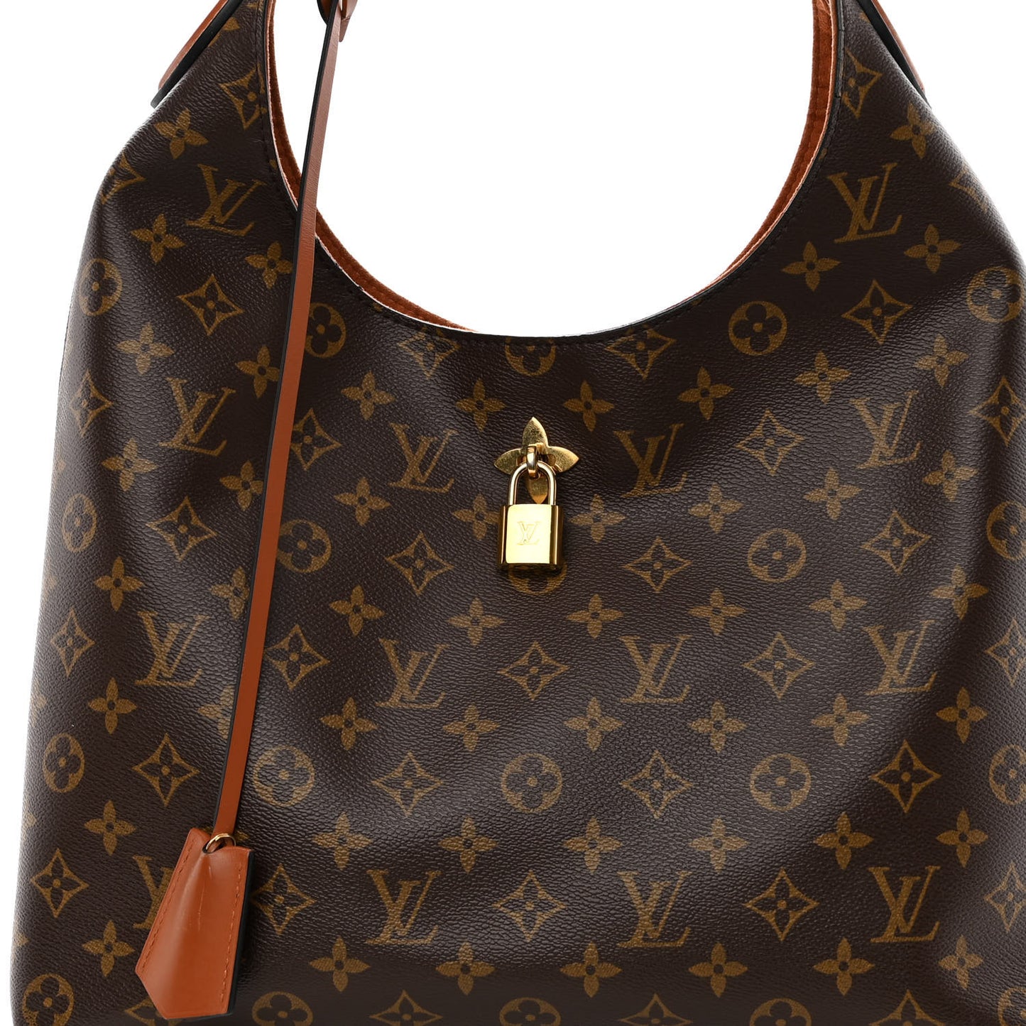 Monogram Flower Hobo Caramel