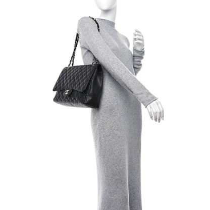 Chanel Caviar Quilted Maxi Single Flap Black 2 of 16