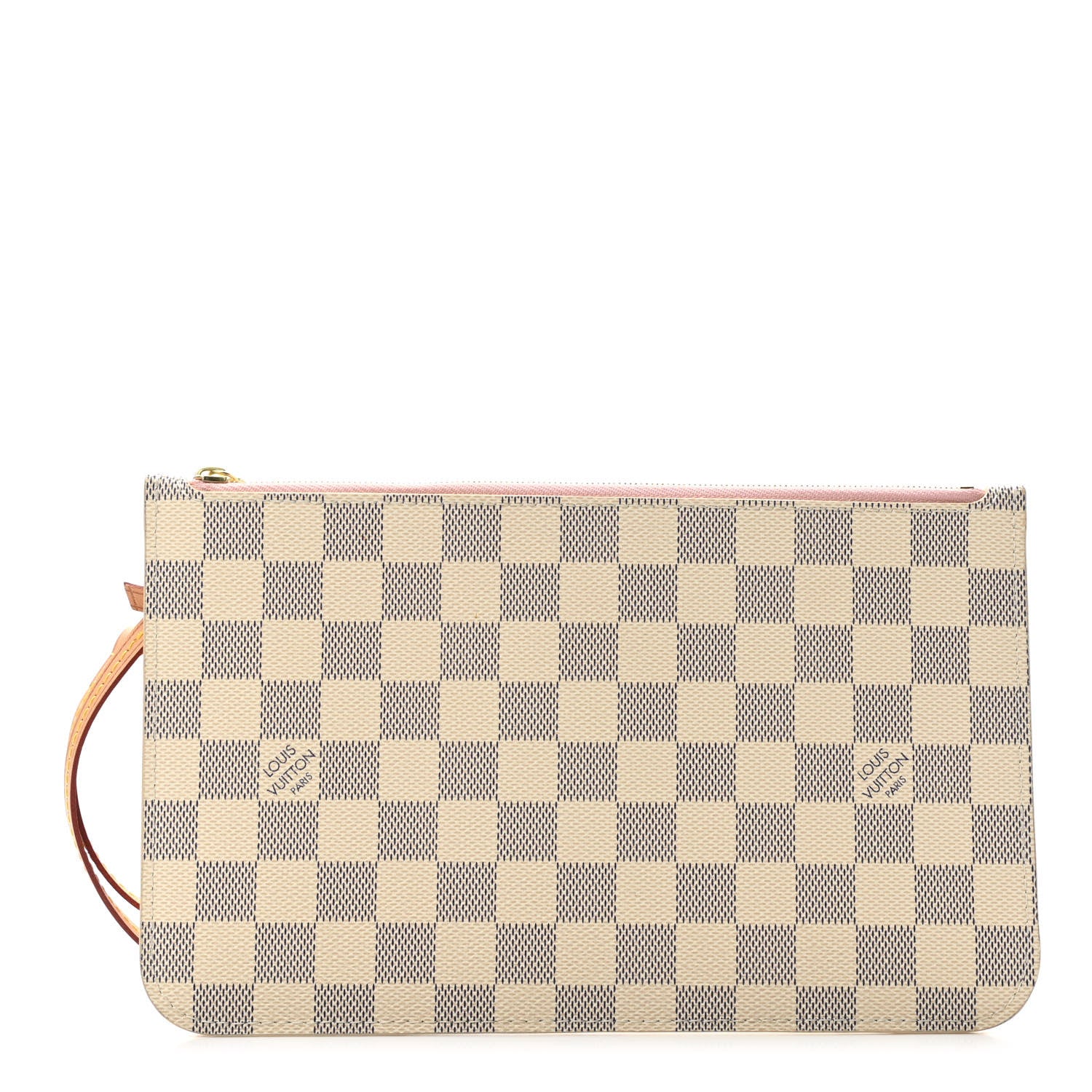 Louis Vuitton Damier Azur Neverfull MM GM Pochette Rose Ballerine 1 of 6