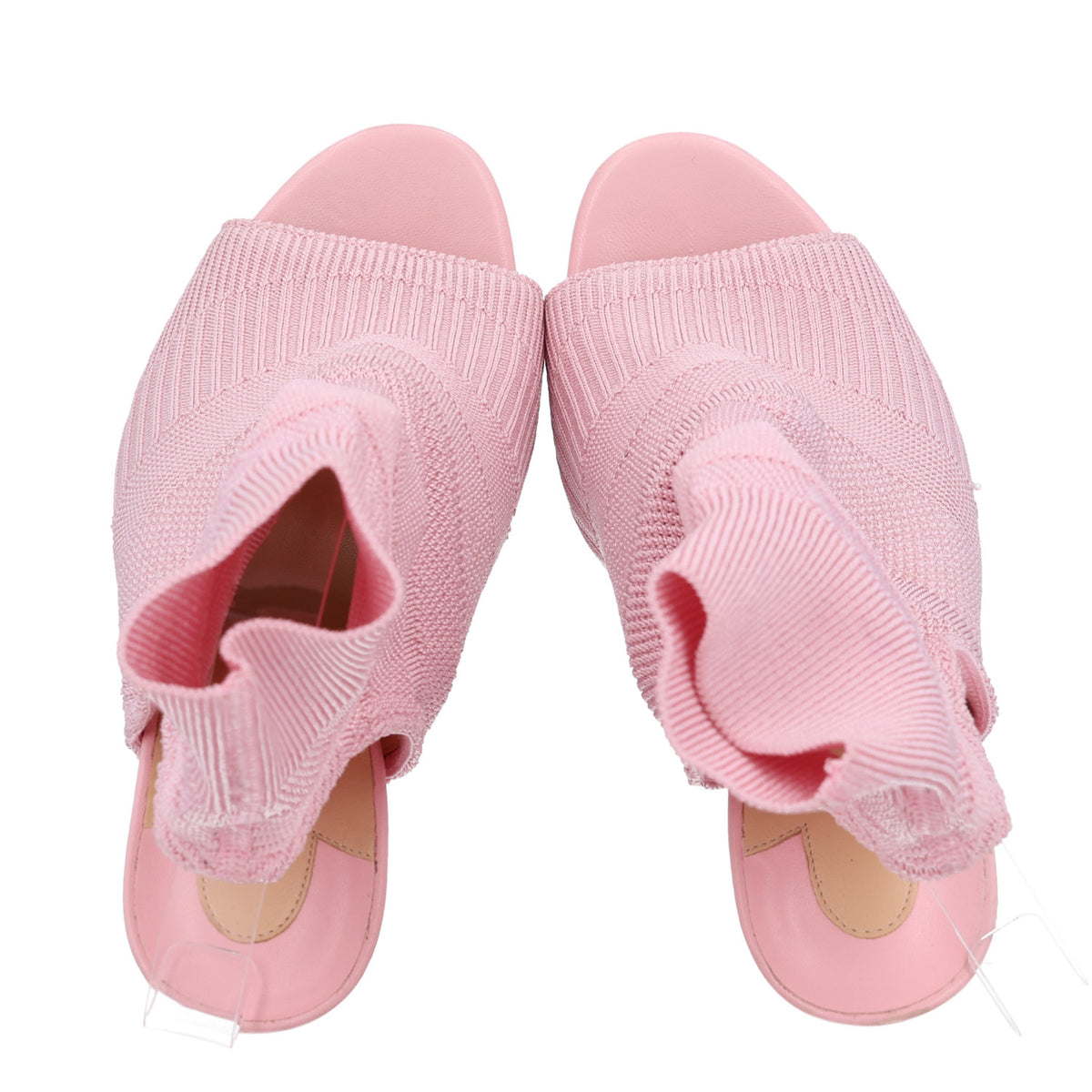 Christian Louboutin Maille Tricot Nappa Cheminene 120 Sock Ankle Boots 38.5 Pink 2 of 7