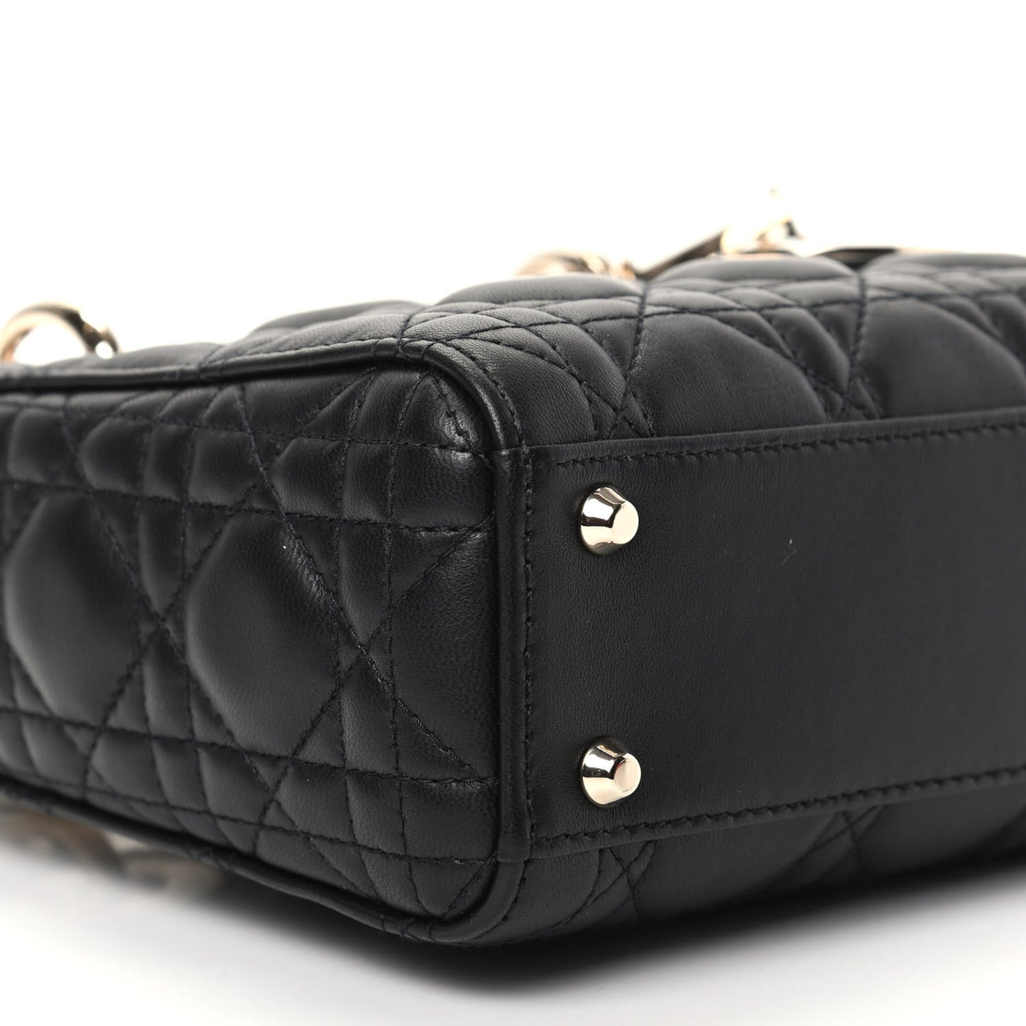 Lambskin Cannage Mini Lady Dior Black