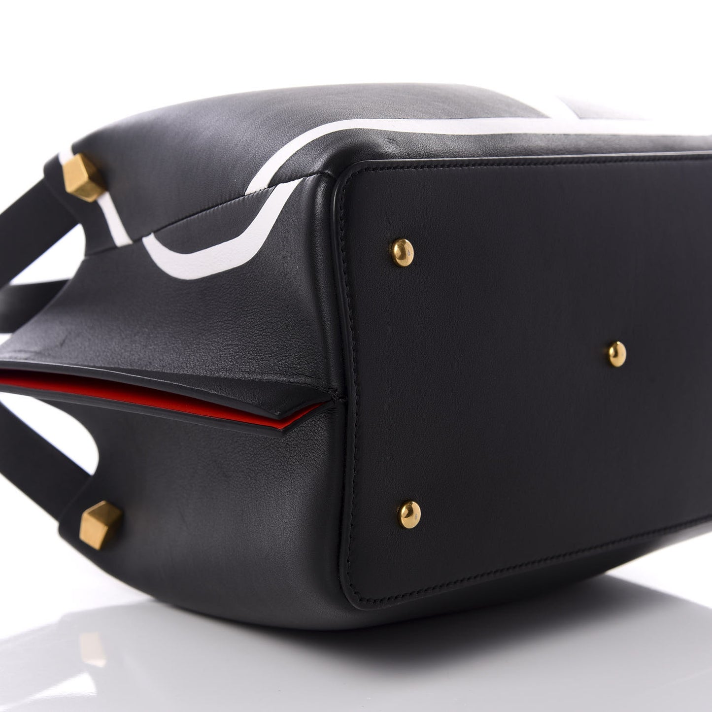 Nappa VLogo Small Escape Tote Black