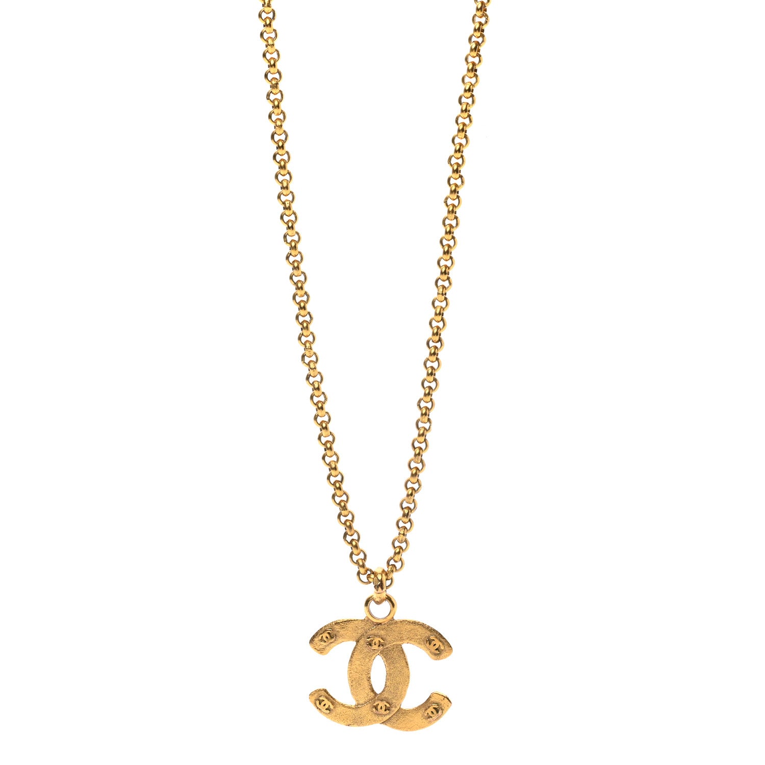 Chanel Chain CC Long Necklace Gold 1 of 6